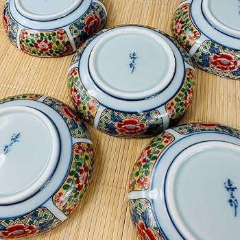 花柄陶器皿 6枚セット 有田焼 pd_3d43a391dd63d130cedd02c2c1a