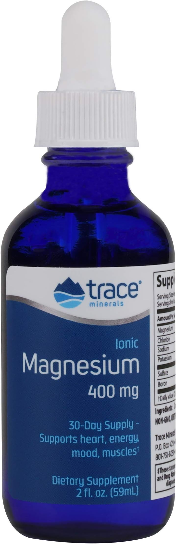 Trace Minerals Research Liquid Ionic, Magnesium, 400mg, 2fl. oz