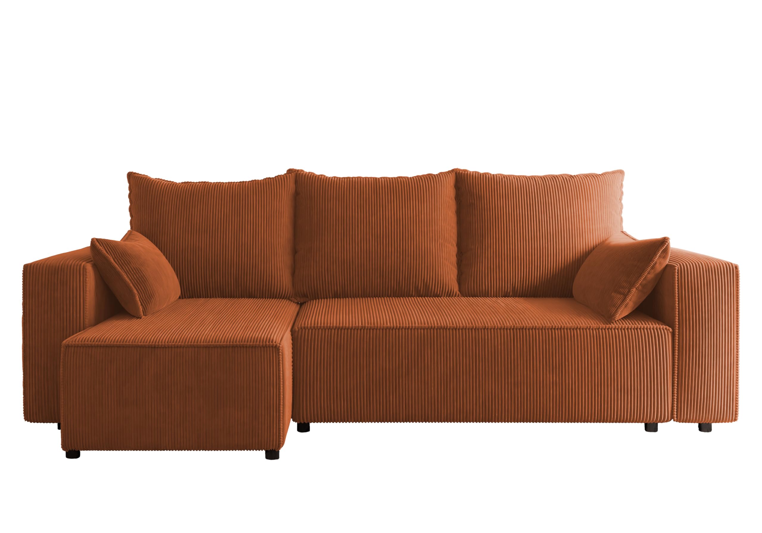 Canapé d'angle avec fonction de lit Tobi 246x145 cm - Canapé - Sofa avec tiroir de rangement - Canapé d'angle - Forme L - Canapé-lit - Canapé avec tiroir de rangement - Universel (Cord Poso