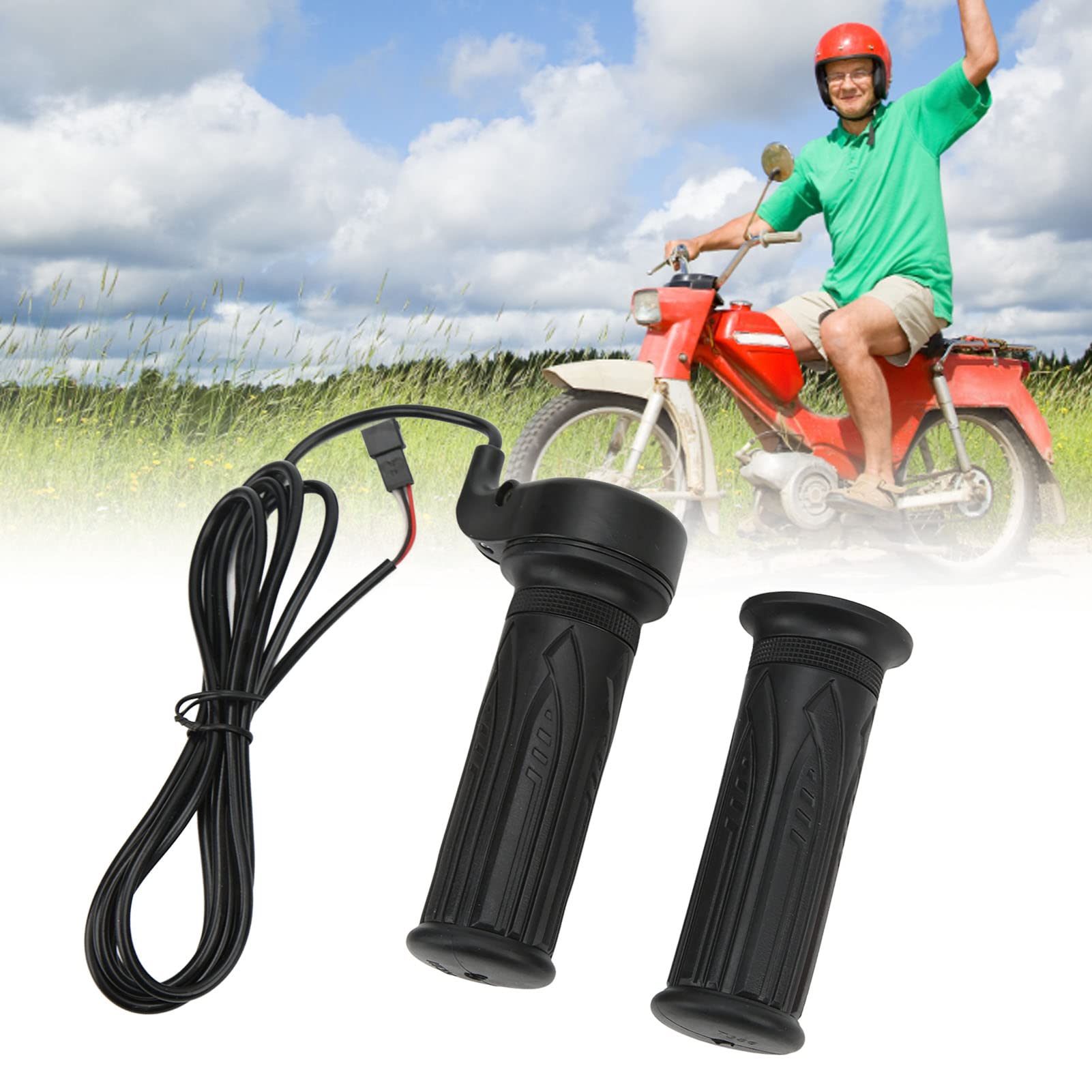 Pwshymi Electric Bike Accelerator Handle Grips, ABS Material, Anti-Slip Design, 12V-72V Voltage, Easy Installation - Image 4
