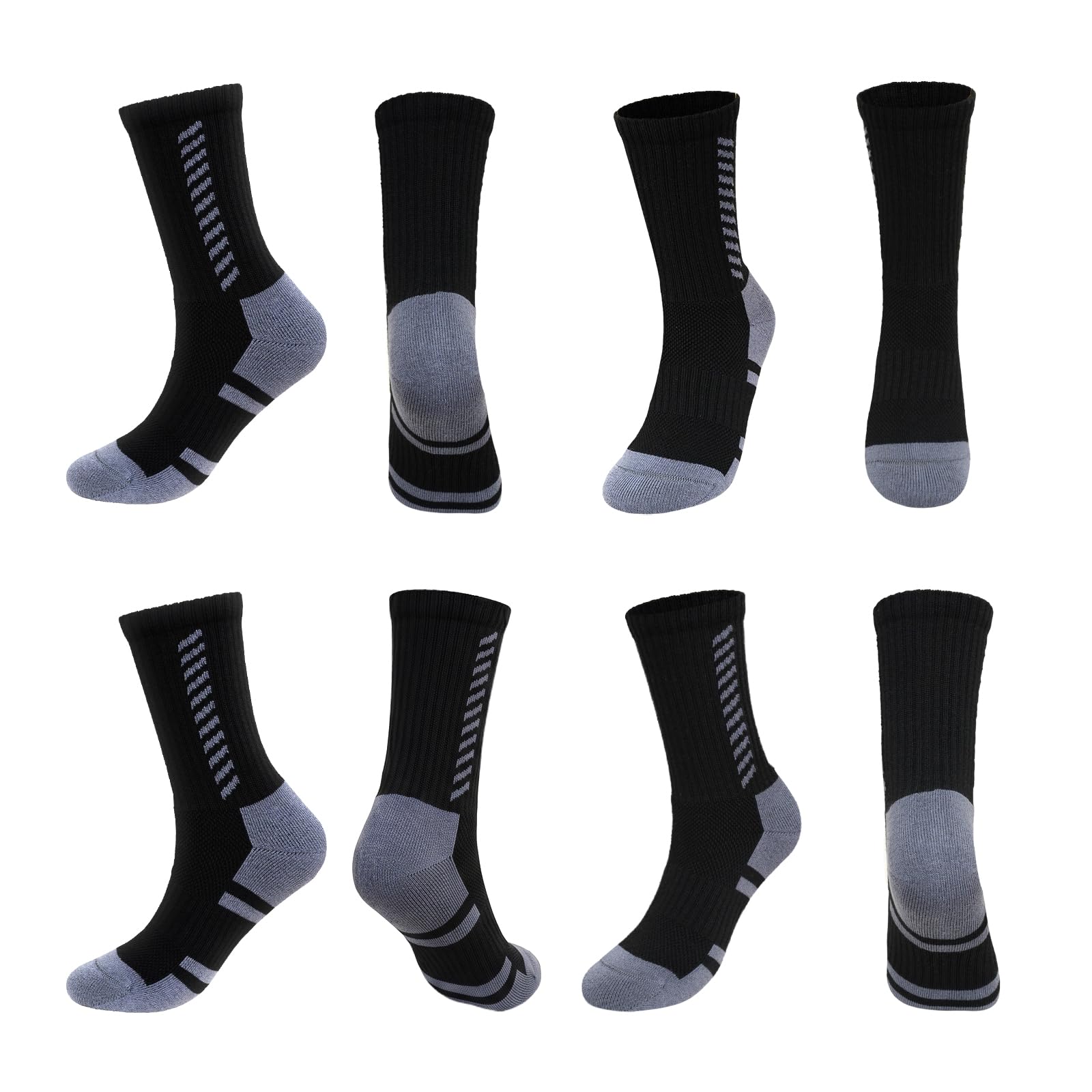 LOFIR Herren Arbeitssocken Work Socken: Dicke Wandersocken für Damen 8 Paar | Robuste Frottee Herrensocken - Atmungsaktiv Nahtlos Gepolstert & Verstärkt für Trekking Handwerker Baustellen