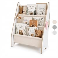 MAMOI® Libreria verticale per bambini, Porta libri in legno naturale