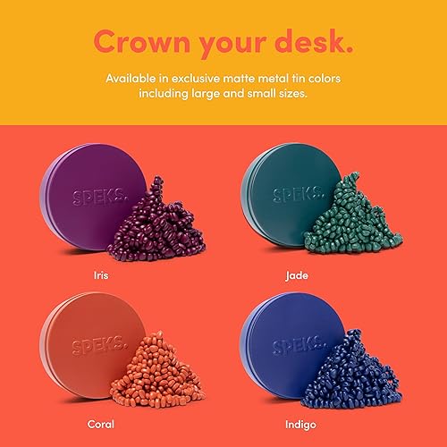 Miniatura 22 de Speks Crags- Masilla de ferrita, + de 500 piedras de ferrita en una lata, juguete de escritorio antiestrés p/la ansiedad, p/adultos y adolescentes