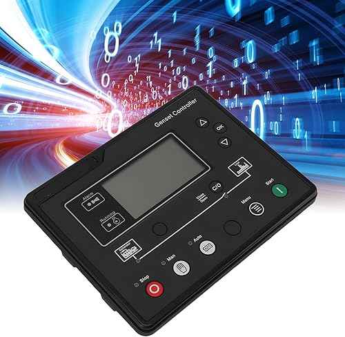 Miniatura 5 de TOPINCN Generator Controller with LCD Display, Generator Set Controller for HQM6110U Gasoline Generator Sets DC 835V Generator Control Panel