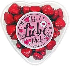 OYOY Love Chocolate Gift Set I Heart Tin I Love You Filled with 500 g Chocolate Hearts and Milk Cream Filling I Valentine's Day I Chocolate I Partner Gifts