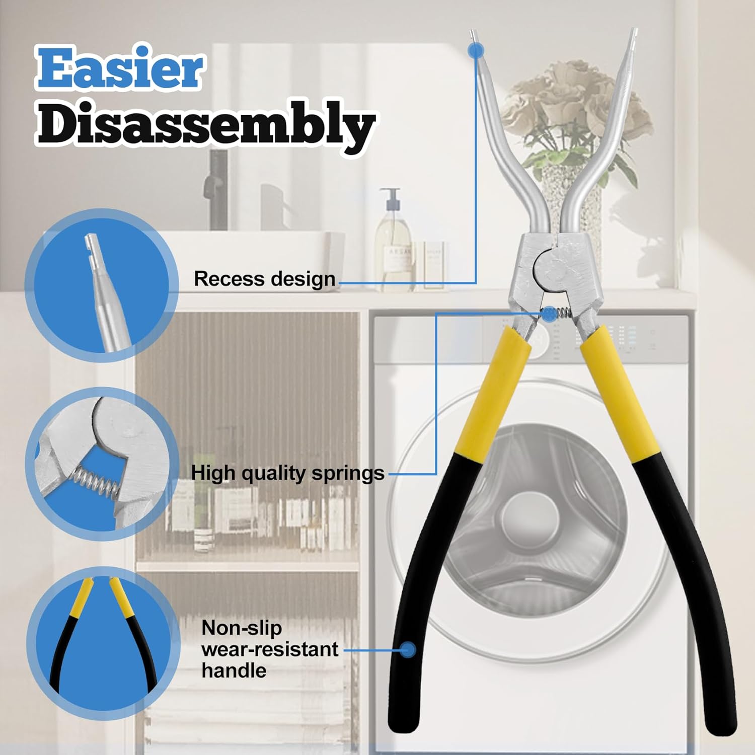 5304505004 Washer Door Gasket Compatible With frigidaire electrolux Front Load Washer Door Seal,5304505004 Washer Door Boot Seal Replaces 5304505239, 5304516744, PS12731388, PD00055316, AP6973284