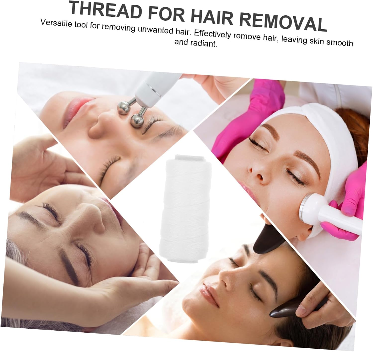 Women Facial Hair Remover Cotton Thread Roll for Face Threading