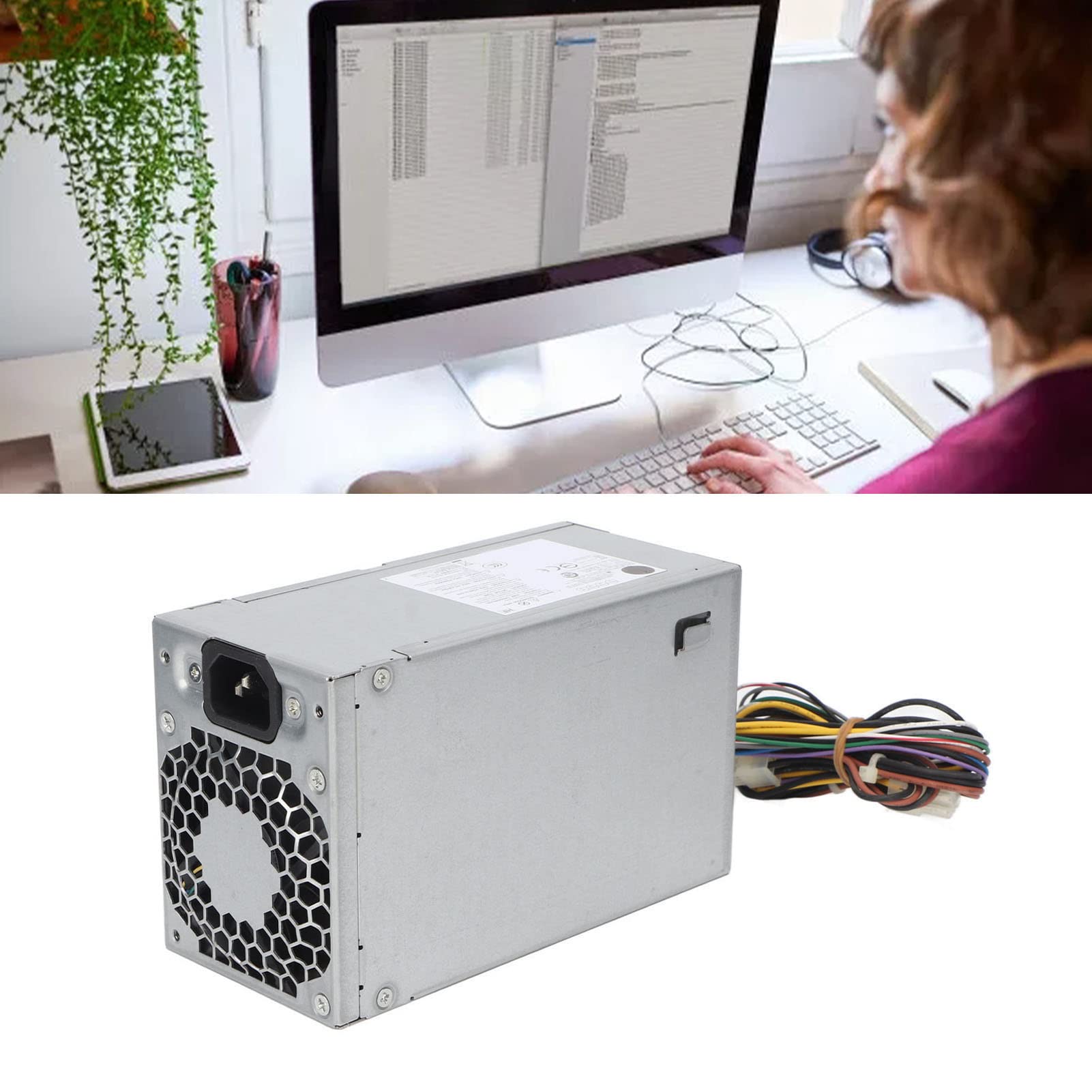 Fuente de alimentación del chasis Fuente de alimentación de la PC 23. 0×13. 0×8. Reemplazo de Fuente de alimentación de Pc de 0 240W para Prodesk 400 600 800 Sff AC