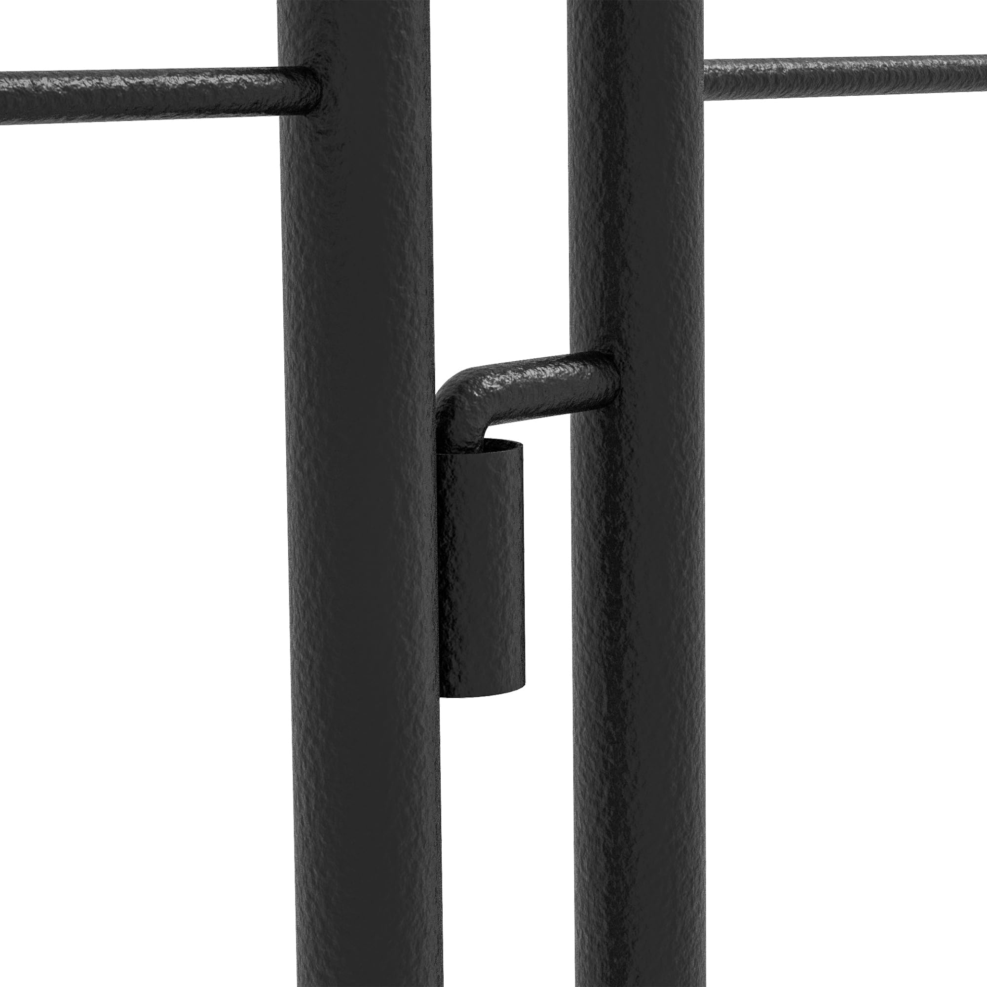 Outsunny Juego de 2 Enrejados de Jardín, Soportes para Plantas Trepadoras con Marco de Acero, para Frutas, Verduras, Flores, Decoración Exterior para Patio, Terraza, 50x180 cm, Negro