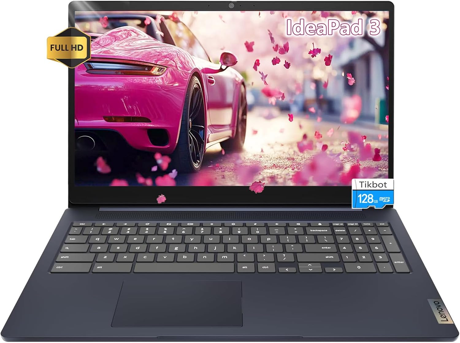 Lenovo IdeaPad 3i Chromebook Laptop 15.6 inch FHD Large Screen - 8GB RAM - 192GB Storage - Google Chromebook Kids School Student - HDMI - 2024 -Wi-Fi 6 - Long Battery Life