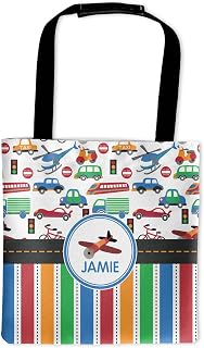 Personalized Transportation & Stripes Auto Back Seat Organizer Bag
