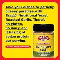 Vista 25 de Bragg Condimento nutritivo con levadura de alta calidad, vegano, sin gluten, buena fuente de proteínas y vitaminas, sustituto nutritivo y sabroso