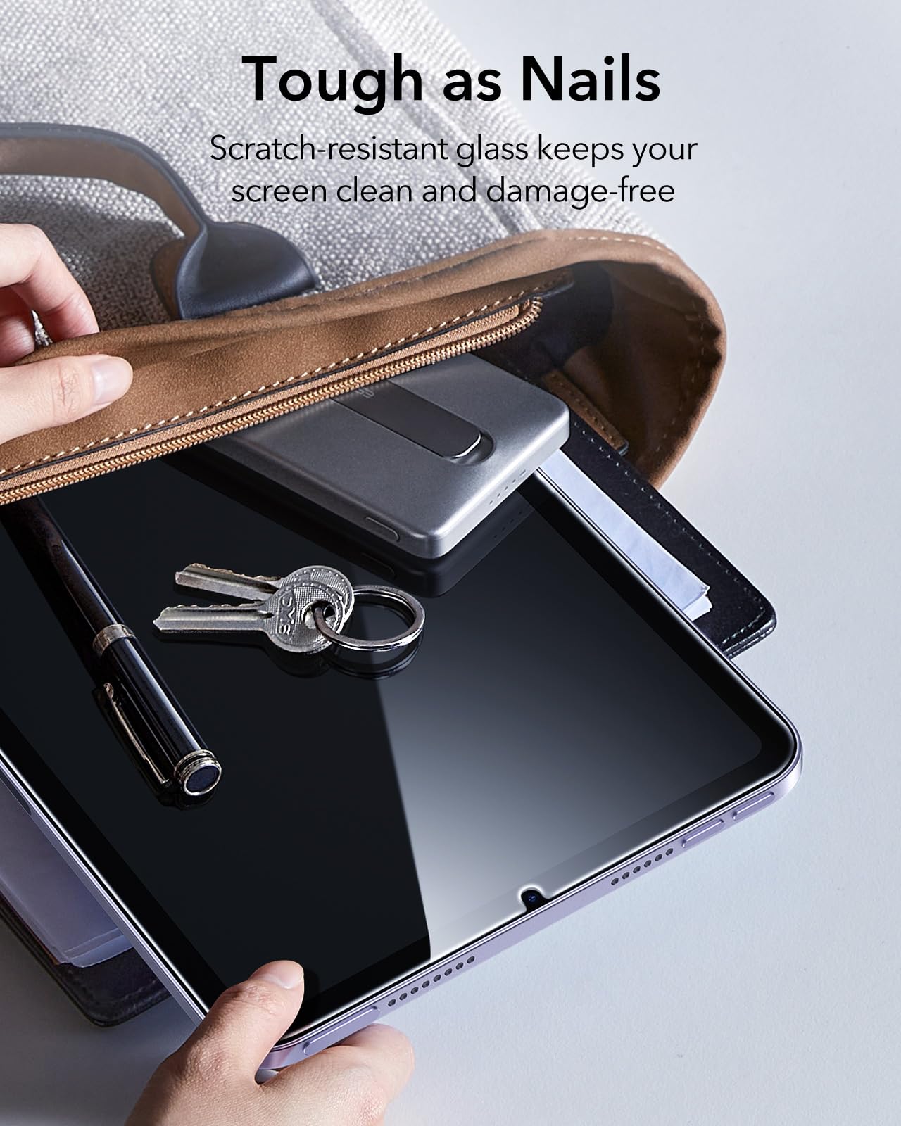 ESR 2 Pezzi Pellicola Protettiva per iPad Mini 6a Generazione (2021, 8.3 Pollici), Vetro Temperato, Protezione per Lo Schermo con Cornice di Allineamento, Resistente ai Graffi, Trasparenza HD