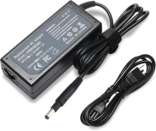 Cargador de 19.5V 3.33A 65W compatible con HP Pavilion TouchSmart Sleekbook 14-B109WM 15-B129WM 15-B119WM 15-B142DX 15-B143CL 14-B120DX 14-b000