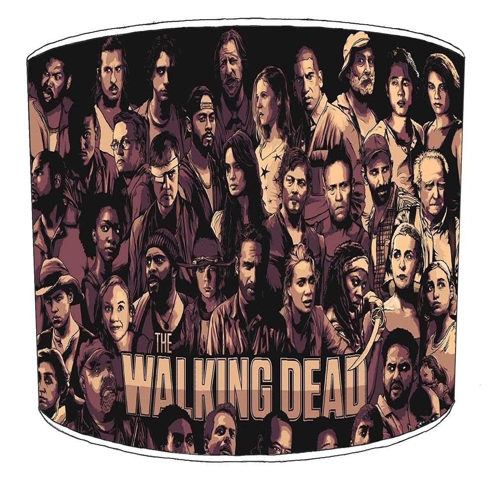 The Walking Dead Lampshade For A Ceiling Light In 3 Sizes - Free Personalisation