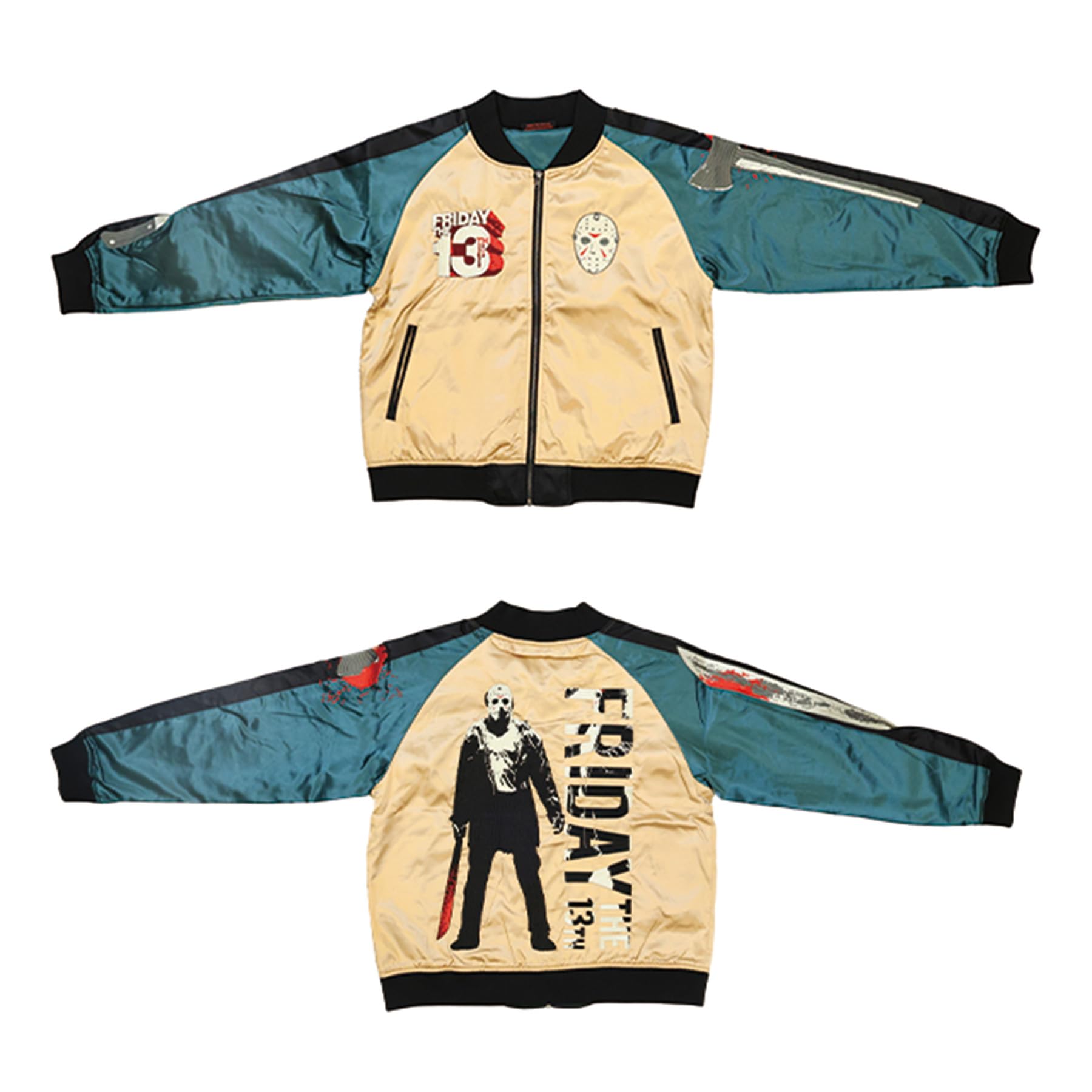 FRIDAY the 13th スカジャン　イゾラド Amazon.co.jp: 丸眞 スカジャン(L) 13日の金曜日 ジェイソン