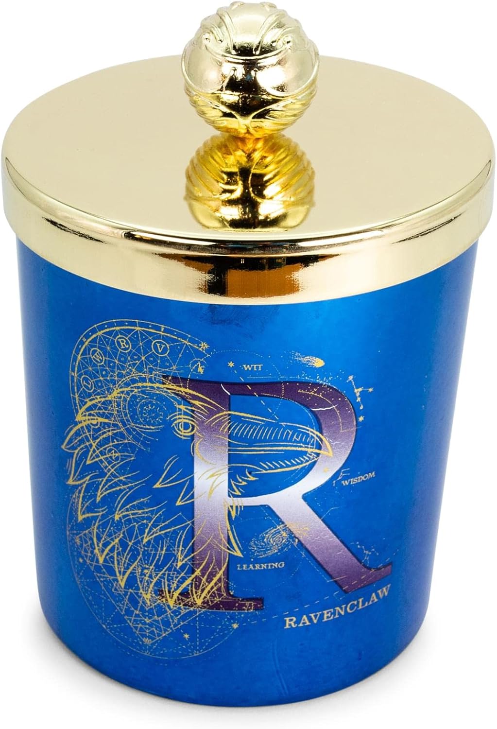 Harry Potter House Ravenclaw Premium Scented Soy Wax Candle with Unique Aromatic Fragrance | 50-Hour Burn Time | Home Decor Housewarming Essentials, Wizarding World Hogwarts Gifts and Collectibles