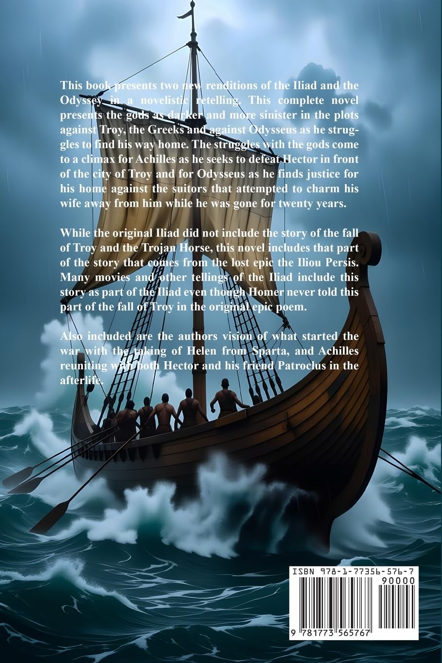 Of Ash and Storm: A dark prose retelling of the Homeric epics The Iliad and The Odyssey