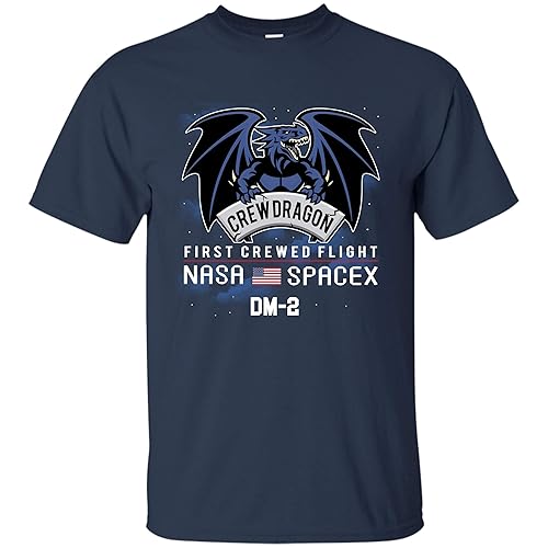 Crew Dragon First Crewed Flight NASA SpaceX T-Shirt