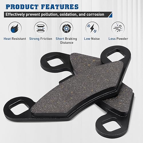 Miniatura 5 de SOLLON Pastillas de freno delanteras y traseras para Polaris RZR 800 2008-2014 RZR S 800 RZR 800S 2009-2014 RZR 570 2012-2015