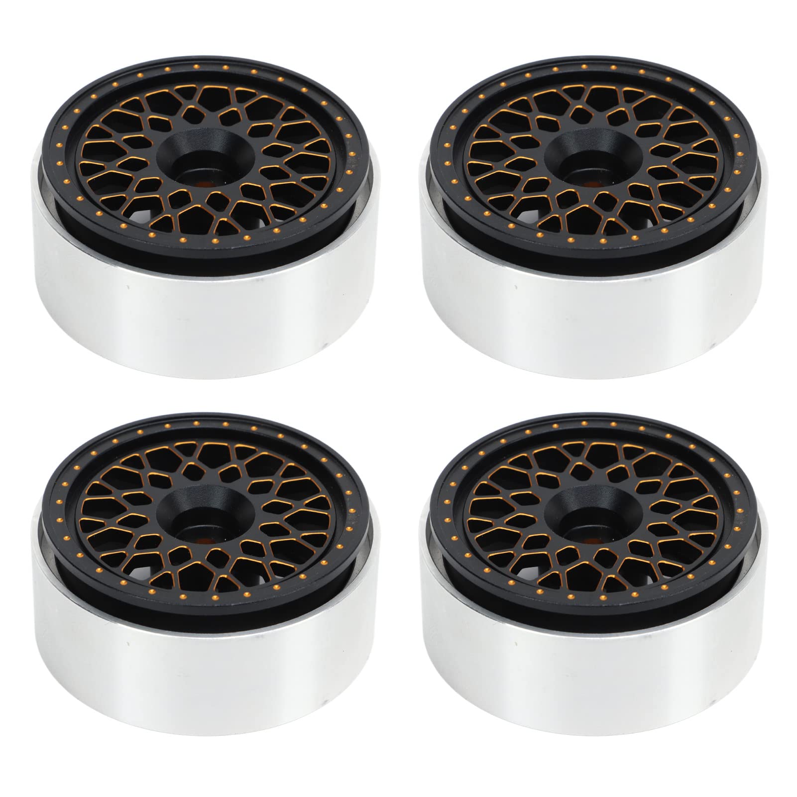 Alomejor Obręcz Koła RC Beadlock 1,9 Cala, Piasta ze Stopu Aluminium do