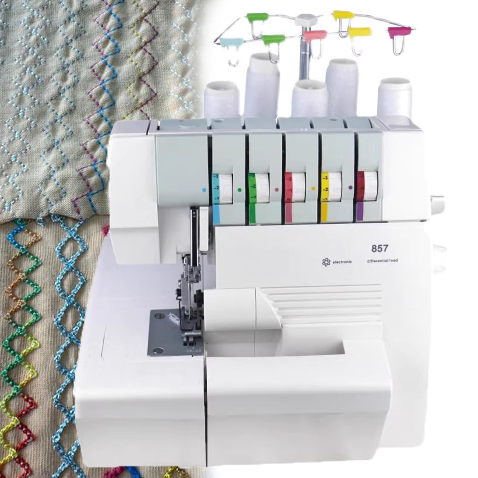 Elektryczna maszyna do szycia Owerlok, przenośny obcinacz do jedwabiu, dżinsu i skóry, maszyny do szycia i owerloku, profesjonalna maszyna do szycia OverlockSewing