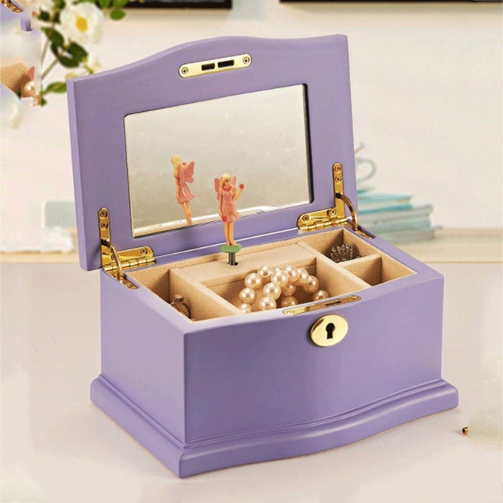 Caja de Musica De Gama Alta Hecha a Mano Caja de música Puede Poner joyería Perfecta del Regalo cumpleaños Navidad San Valentín