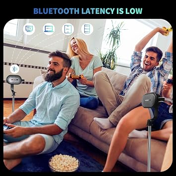 SOWO Wireless Dual Bluetooth Speakers Set, Adjustable Stands 2Pcs, High-Fidelity Stereo Sound, Smart Pairing Sync, Surround Sound with Portable Lightweight Case for Home, Travel, Party, Birthday