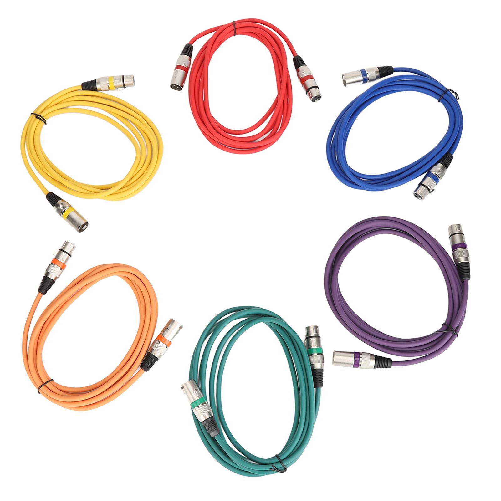 Kabel XLR Męski na żeński, Przewód Mikrofonowy Premium XLR o Długości 10 Stóp, Dwuwarstwowy Ekranowany Przewód Mikrofonowy z miedzią beztlenową, Idealny do Mikrofonów, Interfejsów Audio i