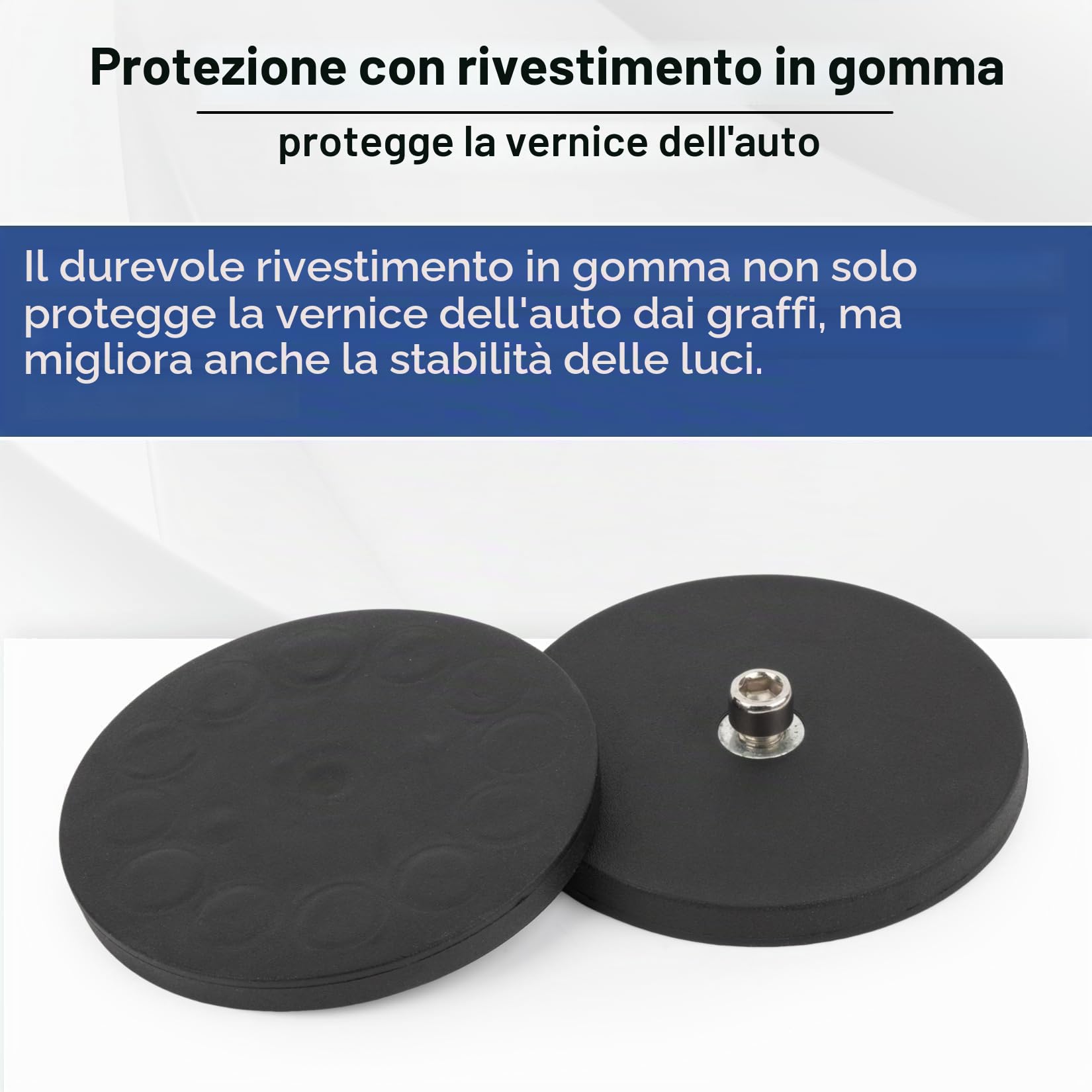 PSLER Staffe di Montaggio per Barra Luminosa a LED Con Base Magnetica Staffe per Luci Con Base Magnetica Universali per Luci di Guida Fuoristrada Fendinebbia per Camion SUV UTV ATV