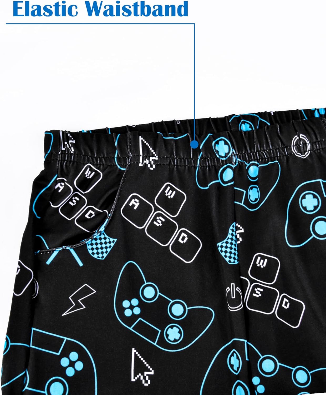 Fiodrimy Boys Pajamas Little Big Boys Short Sleeves and Pants Pajamas 2-Piece Pjs Set Kids Sleepwear Size 8-14 - Image 5