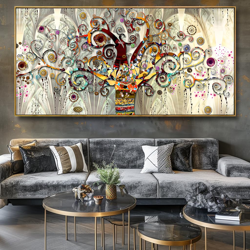 Wall Art Abstract Art Paintings Tree of Life Posters Prints Landscape Picture Colorful Modern Canvas Painting for Living Room Bedroom Office Large Decor 20