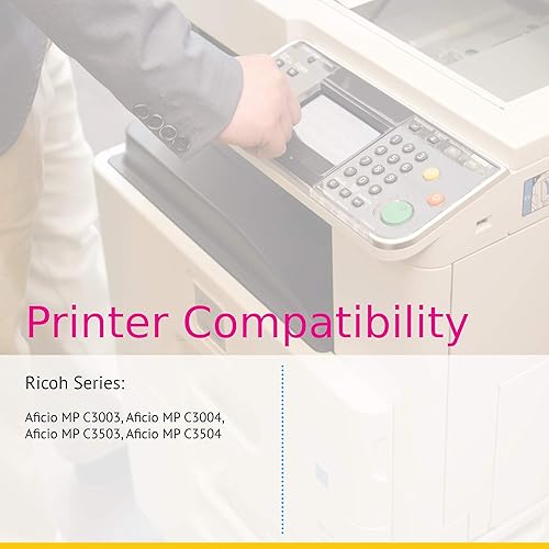 Miniatura 5 de Clever Supplies CS - Cartucho de tóner compatible para Ricoh C3003 841813 color negro láser Aficio MP C3003 Aficio MP C3004 Aficio MP C3503 Aficio