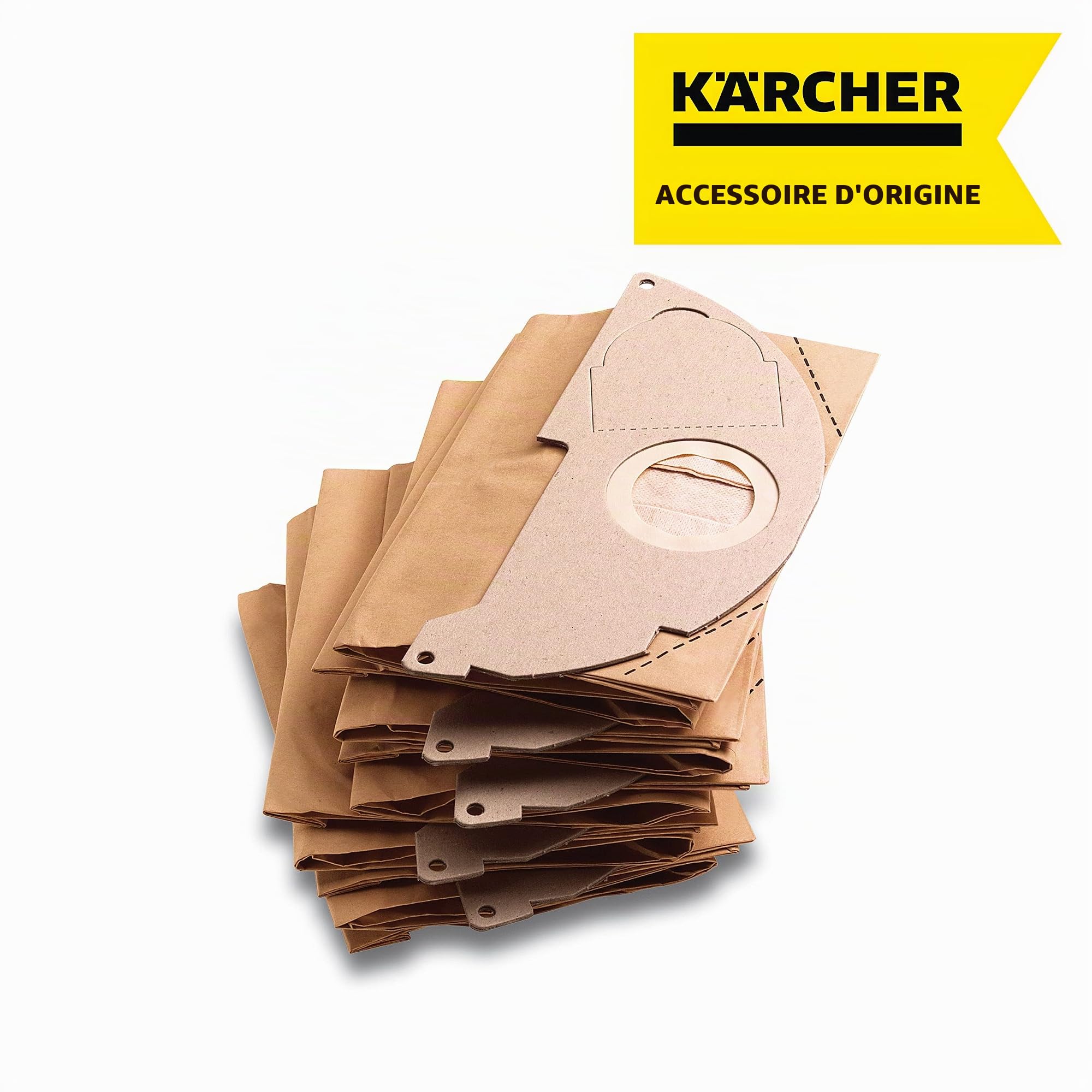 Kärcher Aspirateur Multifonction WD 2 Plus V-12/4/18/C, Fonction Soufflerie, Puissance : 1000 W, Cuve PVC : 12 l, Flexible : 1,8 m & Sachet filtre papier accessoire pour les aspirateurs multifonctions