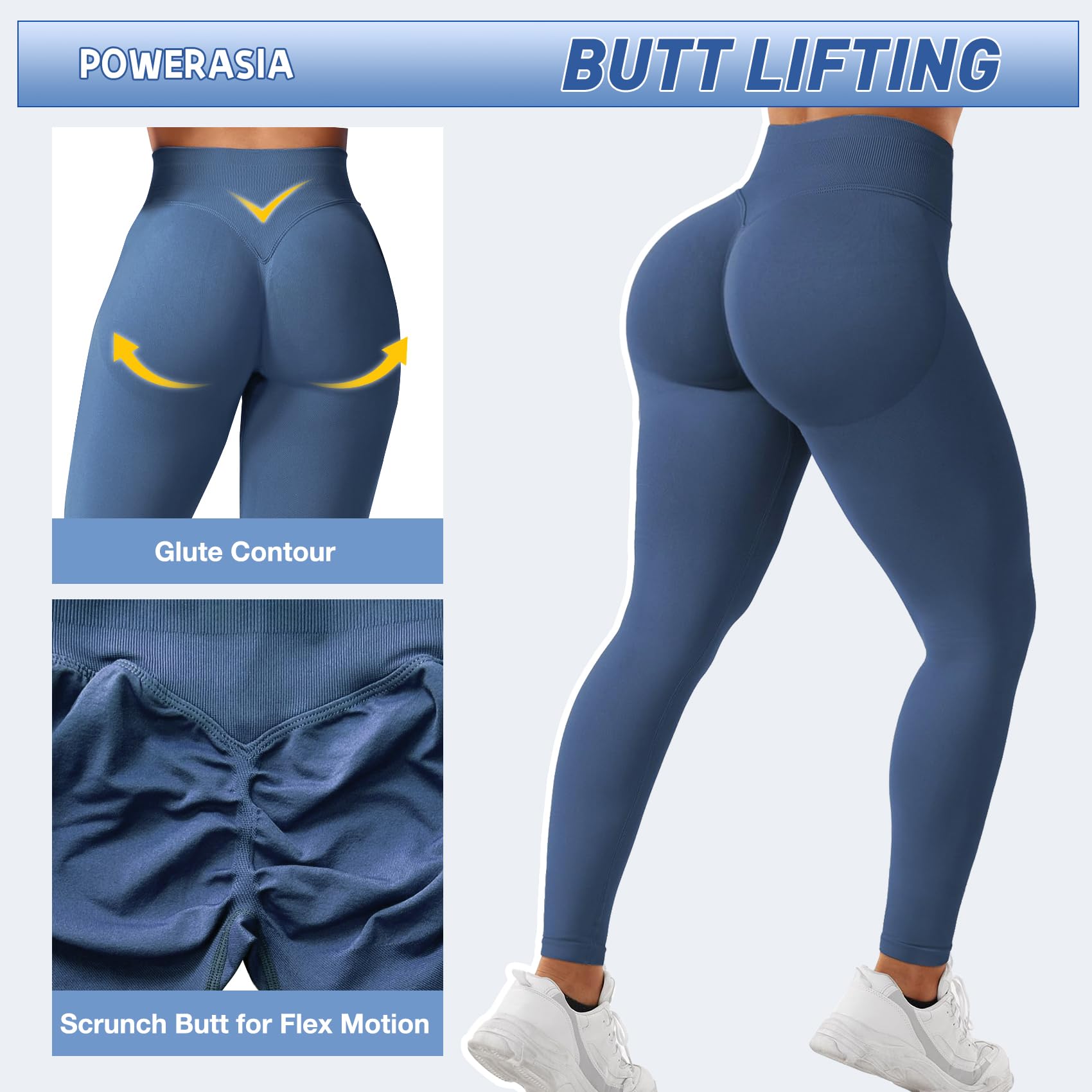 Leggings para mujer, cintura media baja, gimnasio, entrenamiento, control de abdomen, levantamiento de glúteos, pantalones de yoga
