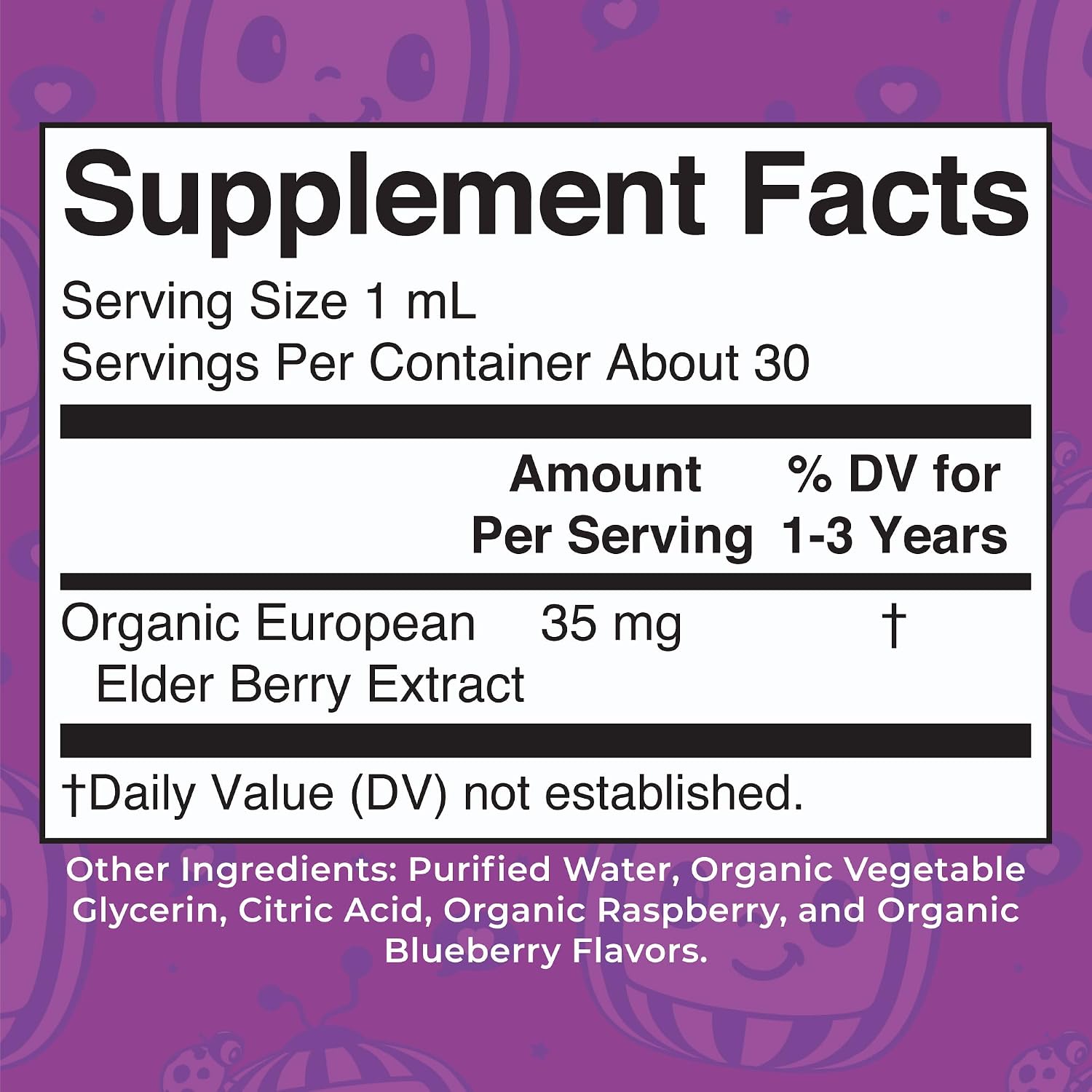 MARYRUTH'S Cocomelon Toddler Elderberry Syrup, USDA Organic Elderberry, Sugar Free Kids Immune Support Supplement for Ages 1-3 Years, Clean Label Project Verified®, Vegan, Gluten Free, 1 Fl Oz