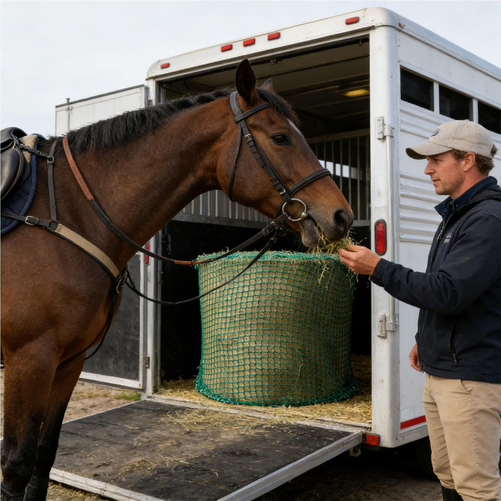 Hooinets para caballos - Alimentador de heno de caballo | Almacenamiento de alimentación para cabras - de comida para cabras para establos Espectáculos Entrenadores Instructores Veterinarios