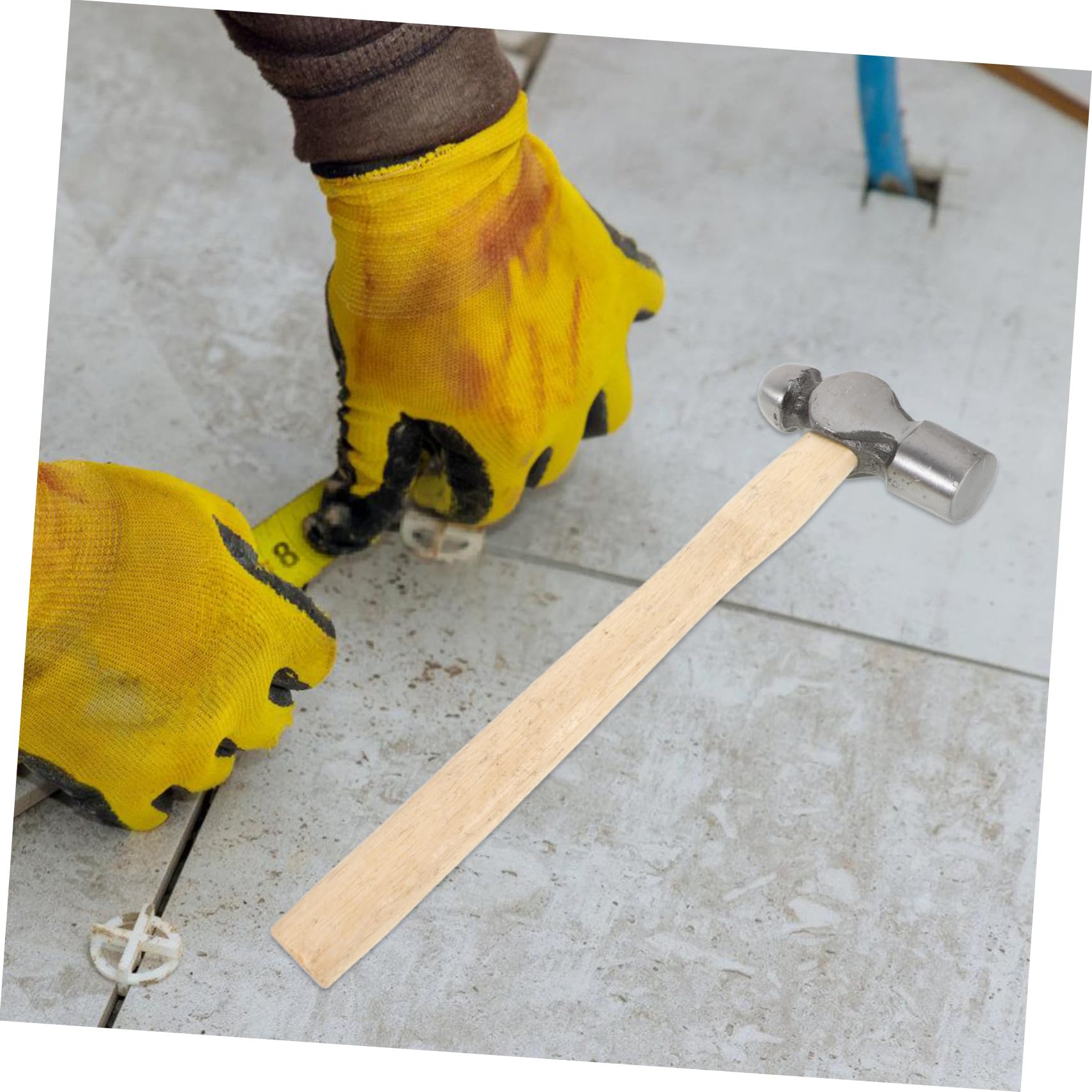 Martillo Encofrador de Mango con Cabeza Redonda Herramienta Ergonómica para Carpintería Accesorio Resistente para Trabajos de Madera y Construcción