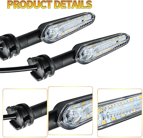 Miniatura 3 de 2 luces LED direccionales de repuesto para Yamaha MT07 Tracer 700 XJ6 FZ6 MT09 900 MT10 YZF R1 R3 R6 R6S FZ6 FZ1 FZ Fazer FZ6R FZ07 FZ8 FZ09 TMAX