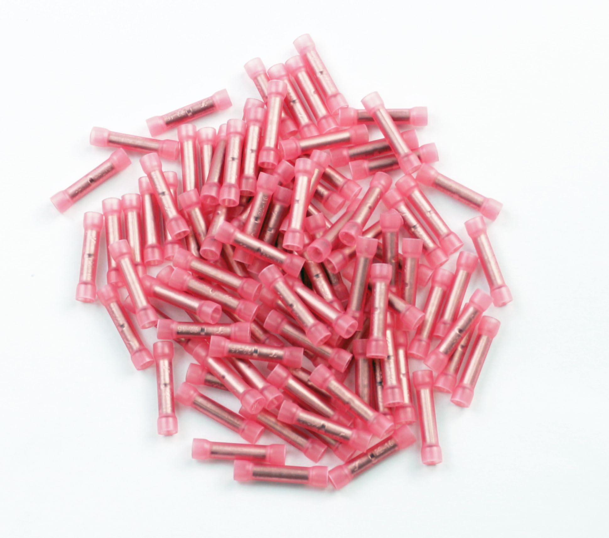 300 Pack 22-18 Gauge Wire Butt Connectors Red Nylon 22-18 AWG Crimping Terminals USA