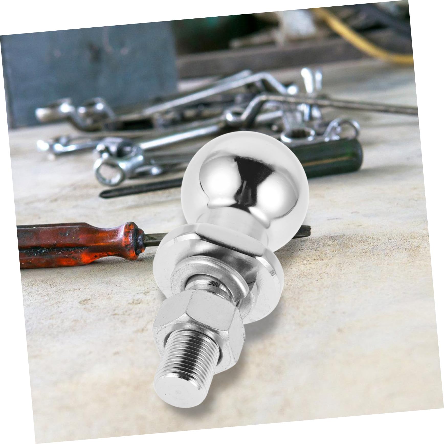 Bola de Remolque de Acero Cromado Capacidad con Acabado Pulido para Atv y Remolques Conector Resistente y Duradero para Aplicaciones de Enganche Seguras