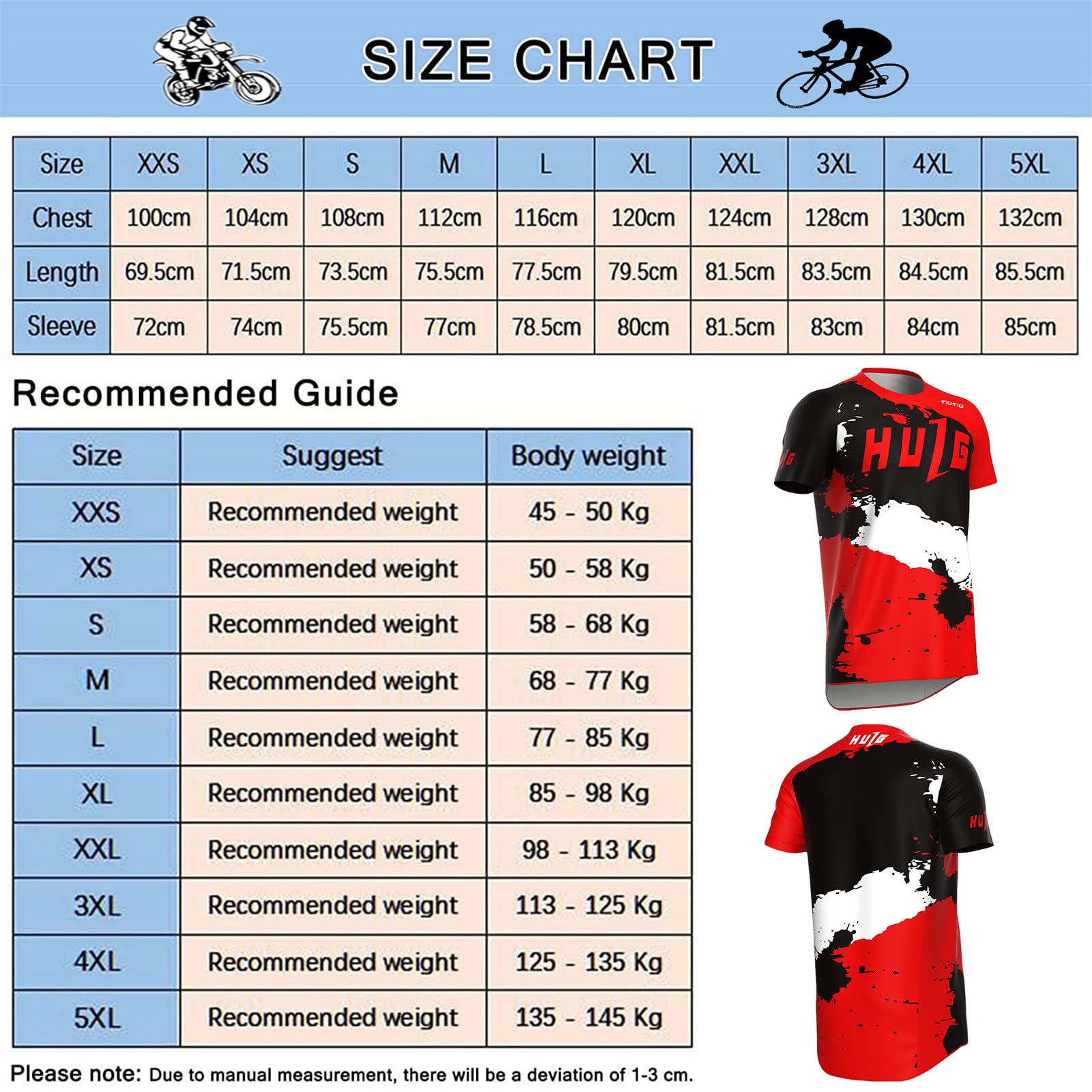 Maglia MTB Da Uomo Manica Corta, Maglia Da Discesa, Abbigliamento Da Bici Da Uomo Abbigliamento Da Ciclismo/motocross Maglia Da Mountain Bike MTB BMX
