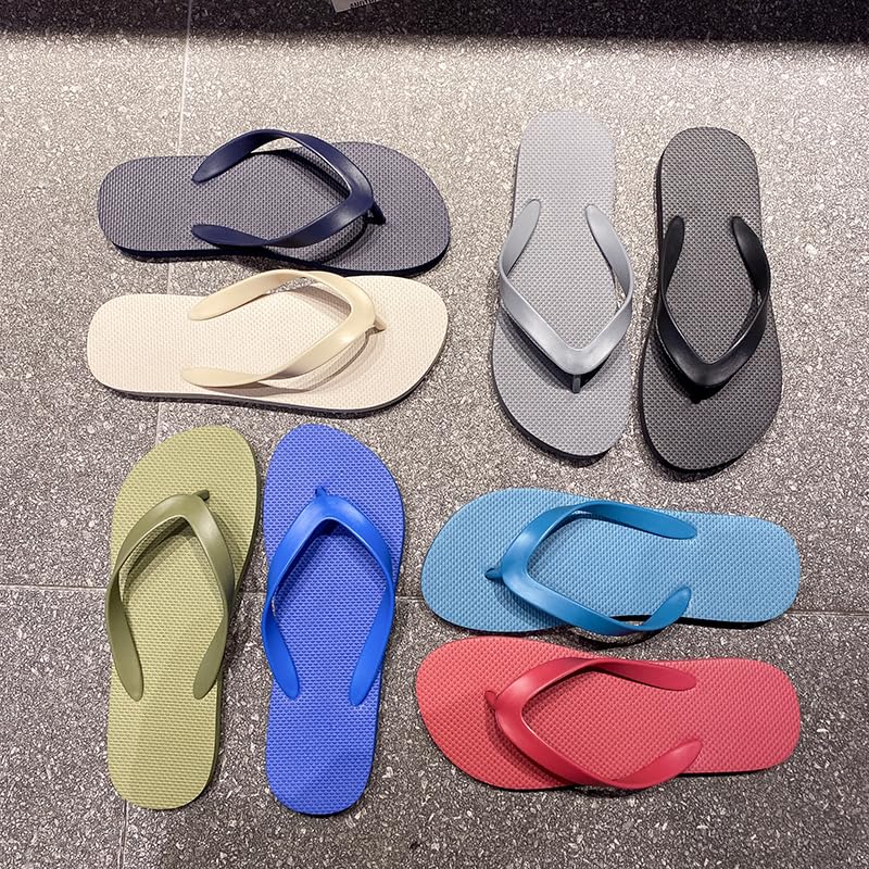 Kschenimy Flip Flops Men,Beach Rubber Shower Basic Thong Sandals For Mens3