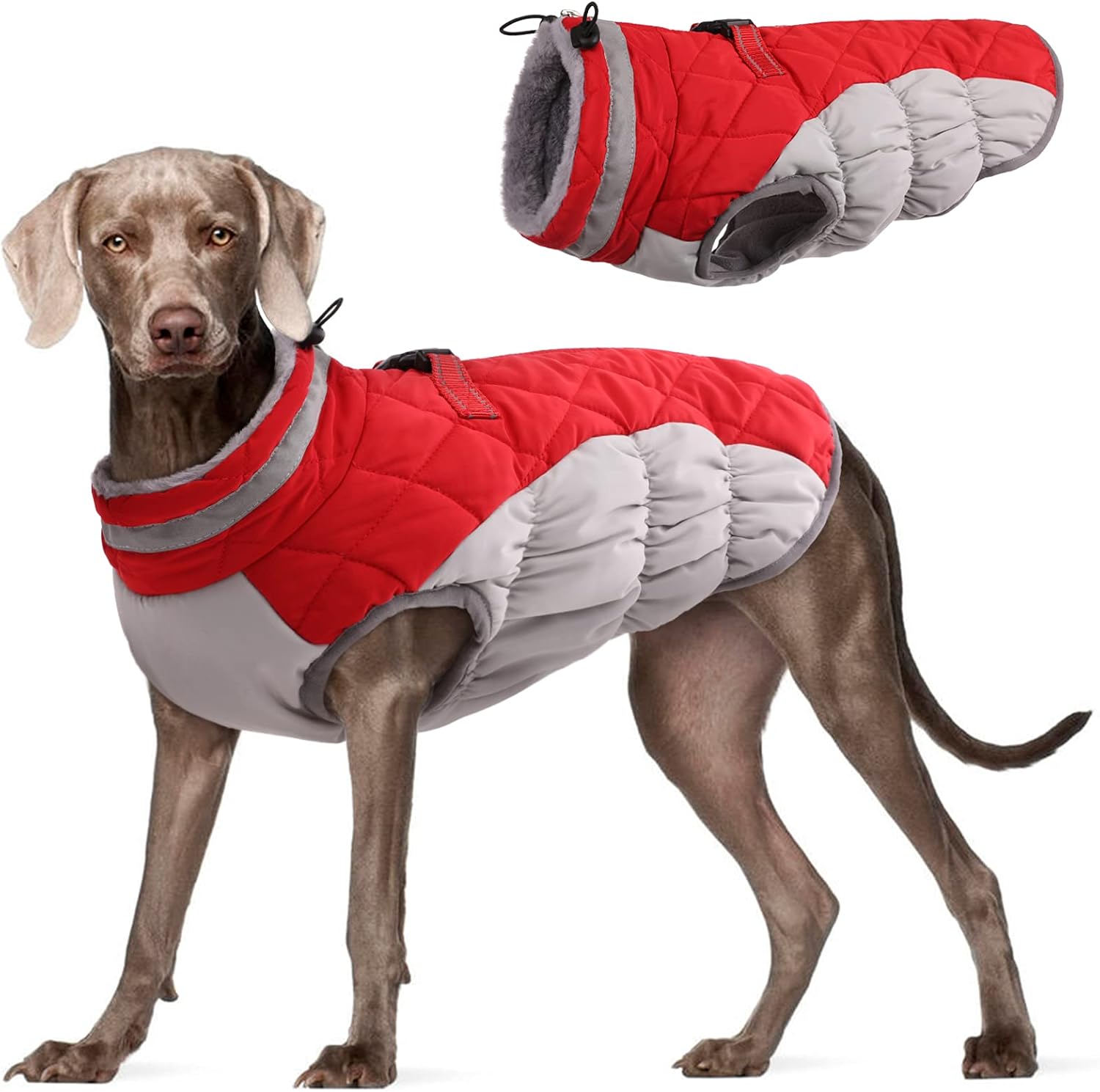 FUAMEY Dog Coat,Warm Dog Jacket Winter Coat Paded Dog