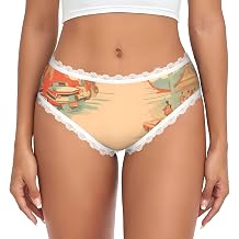 Poster car Women's Lace Low-Rise Bikini Panties - Seamless, Breathable, Sexy Lace Trim