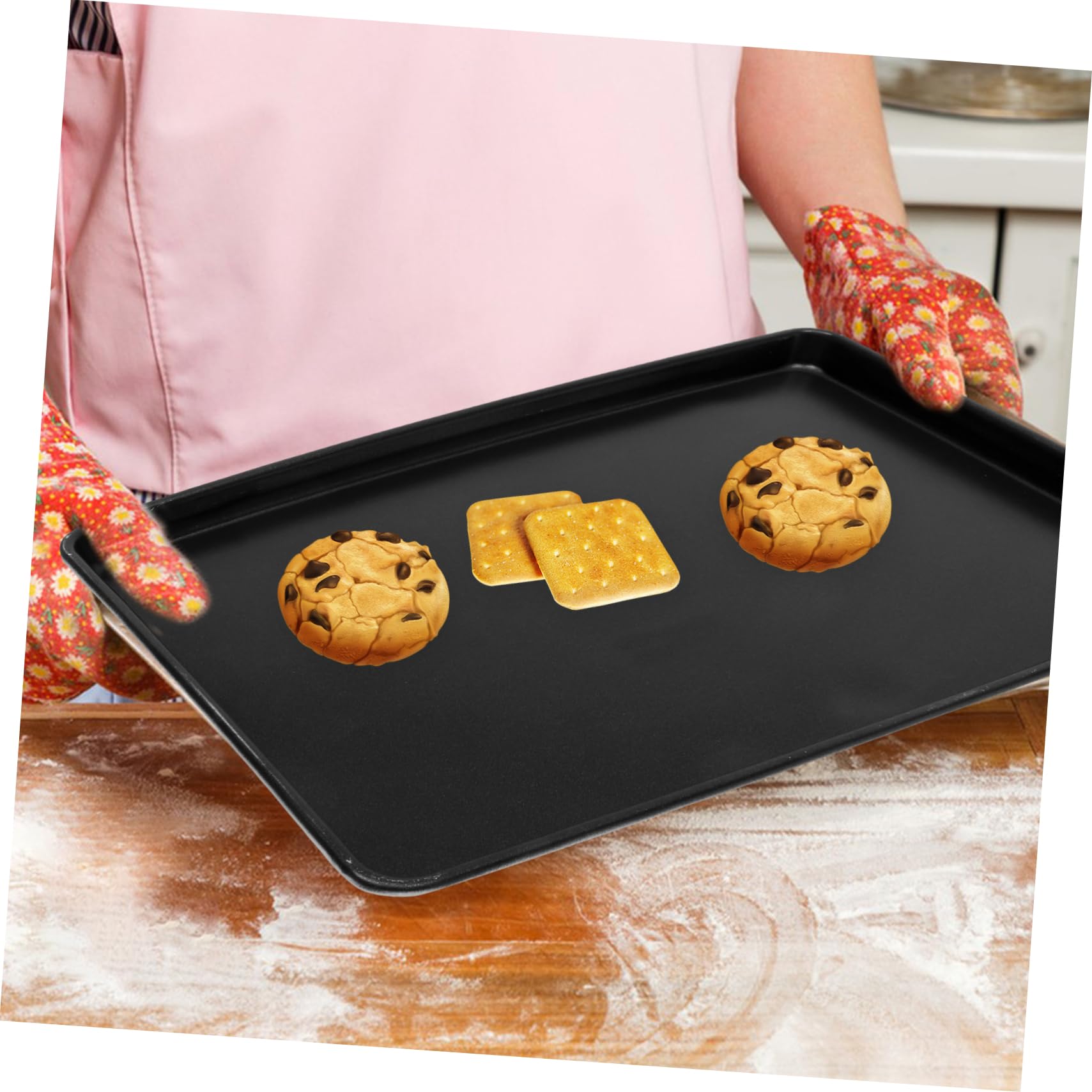 ULTECHNOVO Plaque De Cuisson Alliage Aluminium Rectangulaire Moule à Pâtisserie Pour Gâteaux Tartes Desserts Ustensiles De Cuisson Réutilisables