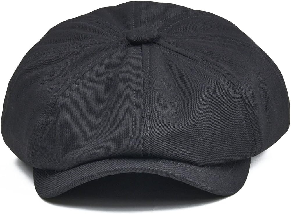 BOTVELA Men's Newsboy Flat Cap 100% Cotton Gatsby Ivy Golf Cabbie Hat - Image 3