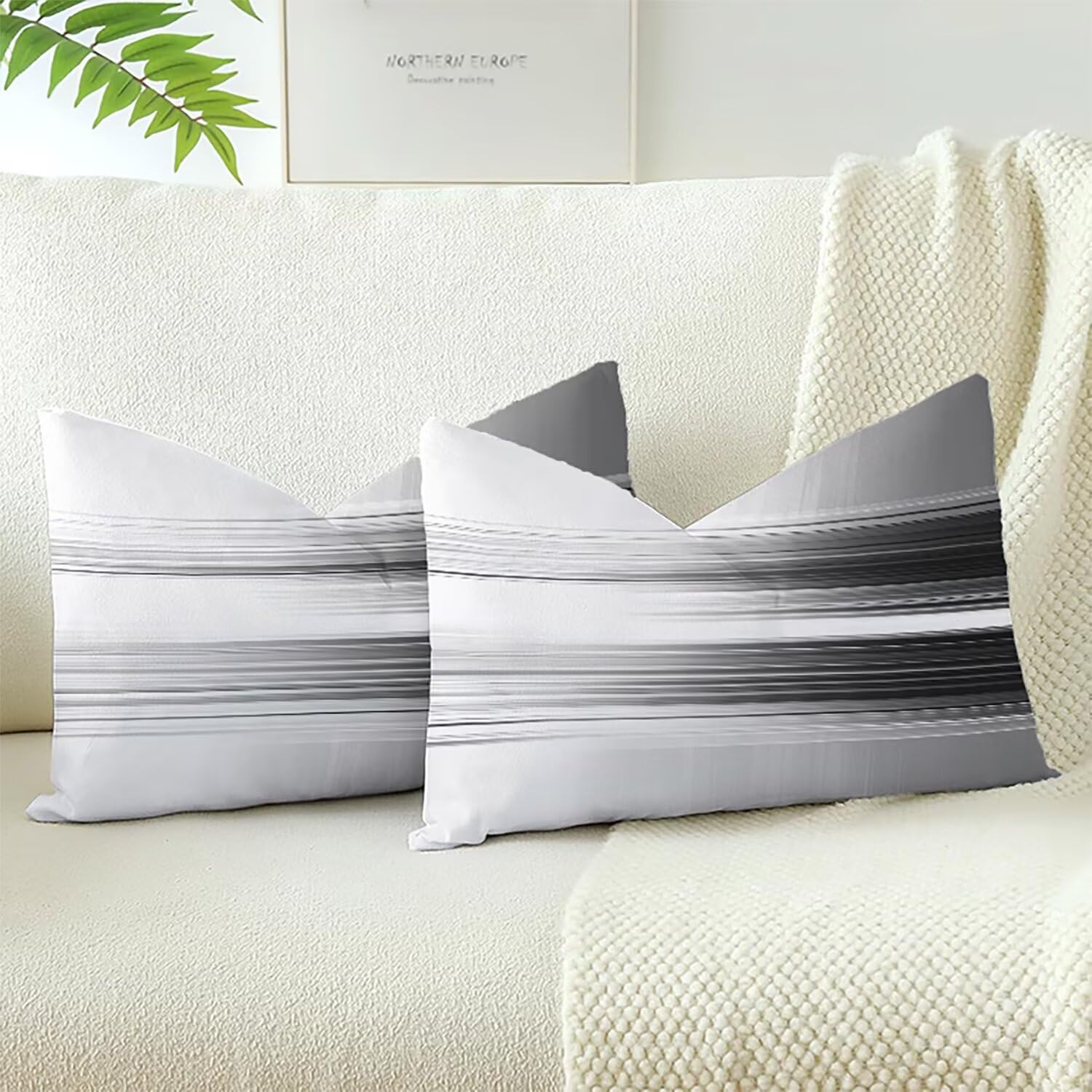 Housses de coussin velours 70x40cm pour un canapé de salon cosy et chaleureux