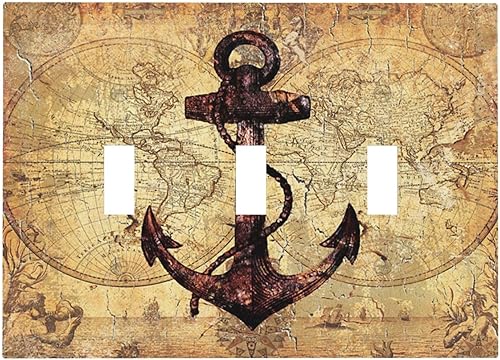 Miniatura 37 de Placa Cubierta de Interruptor de Luz de Palanca Individual con Diseño de Flor Botánica en Tablero de Madera Rústico Estilo Granja - Placa de Pared