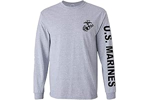 Officially Licensed USMC Long Sleeve Shirt for Men